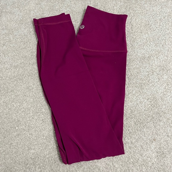 Lulu Lemon Align Leggings in Deep Fuschia size 2 - Picture 2 of 5